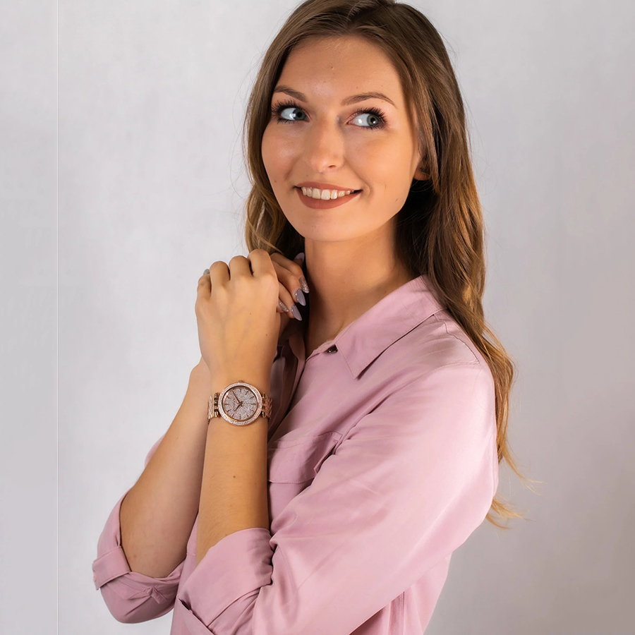 Đồng Hồ Nữ Michael Kors MK Darci Rose Gold-Tone Watch MK3439 Màu Vàng Hồng