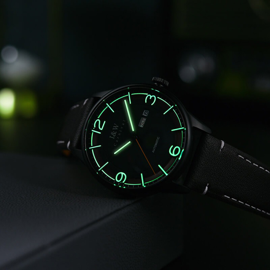 Đồng Hồ Nam I&W Carnival 578G1 Automatic Màu Đen