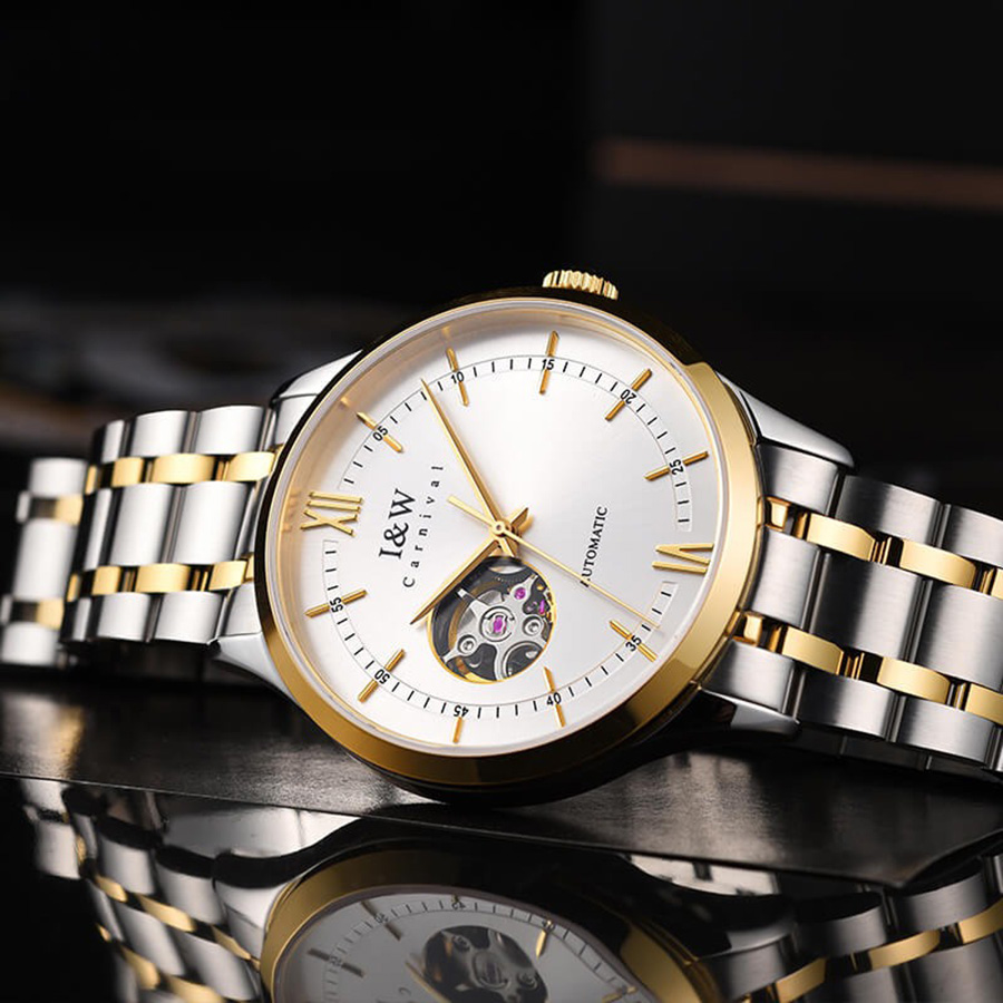 Đồng Hồ Nam I&W Carnival 570G1 Automatic Màu Bạc
