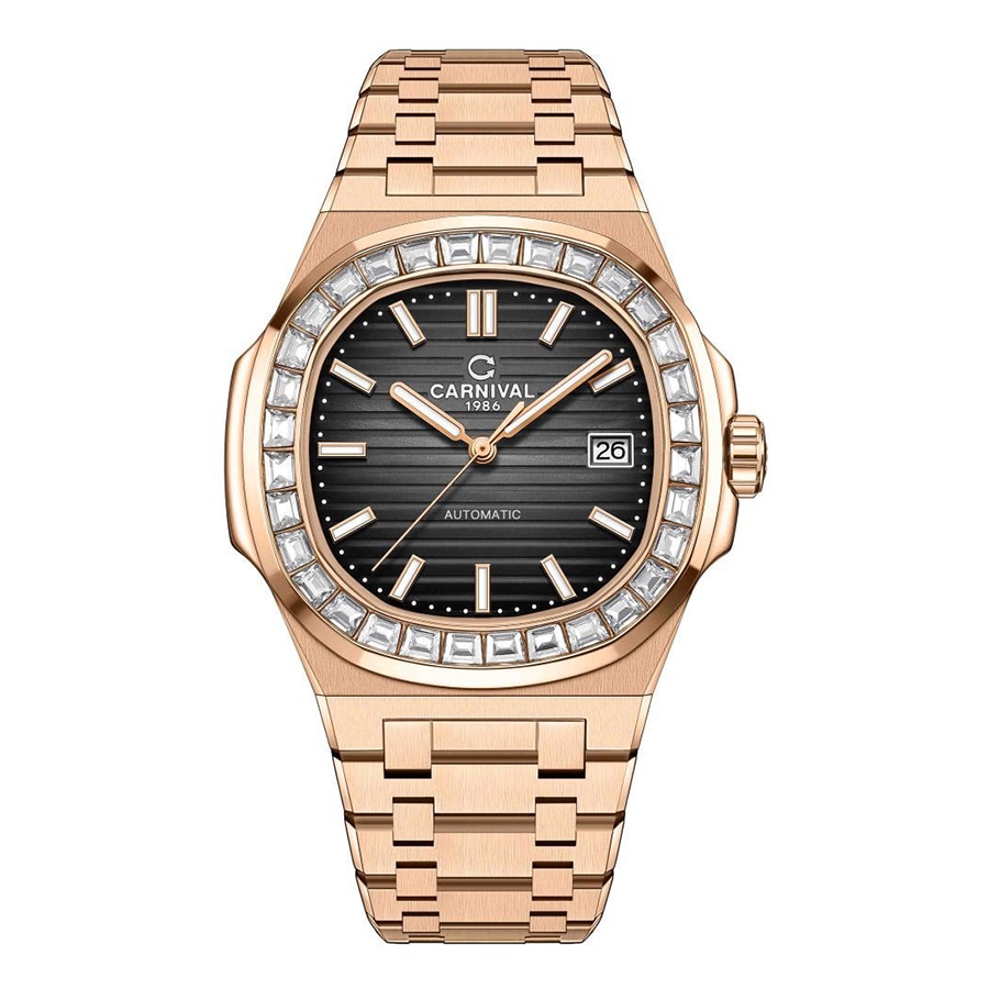 Đồng Hồ Nam I&W Carnival Nautilus Automatic 8108G-VH-D G8108.302.414 Màu Vàng Đen