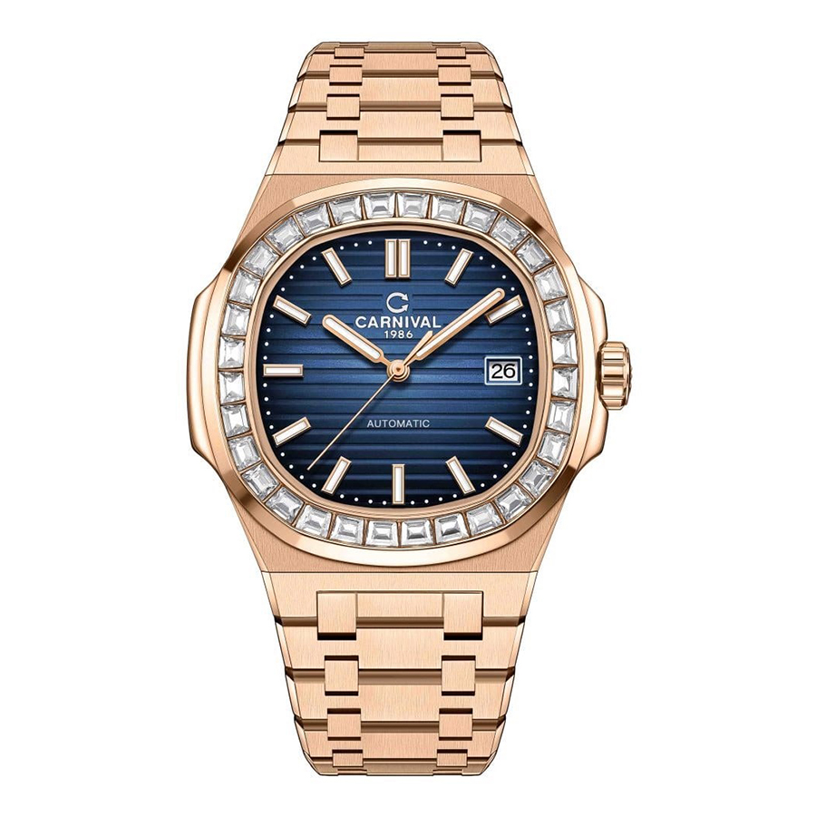Đồng Hồ Nam I&W Carnival Nautilus Automatic 8108G-VH-X G8108.304.414 Màu Vàng Xanh Navy