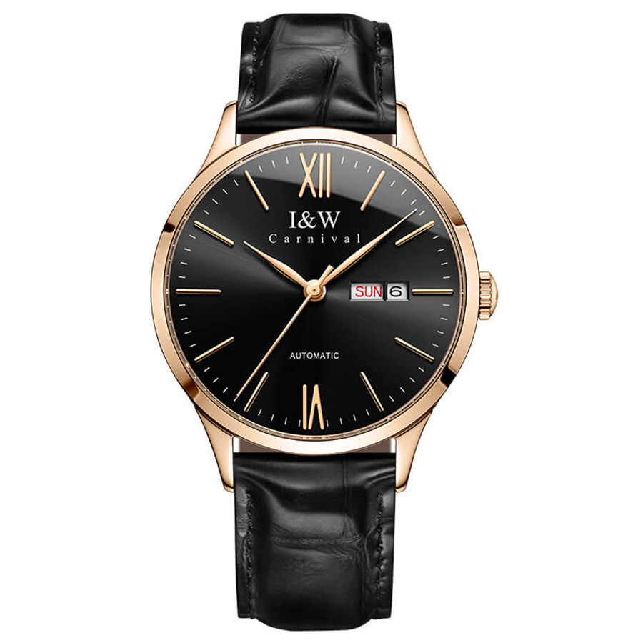 Đồng Hồ Nam I&W Carnival 529G3 Automatic Màu Đen