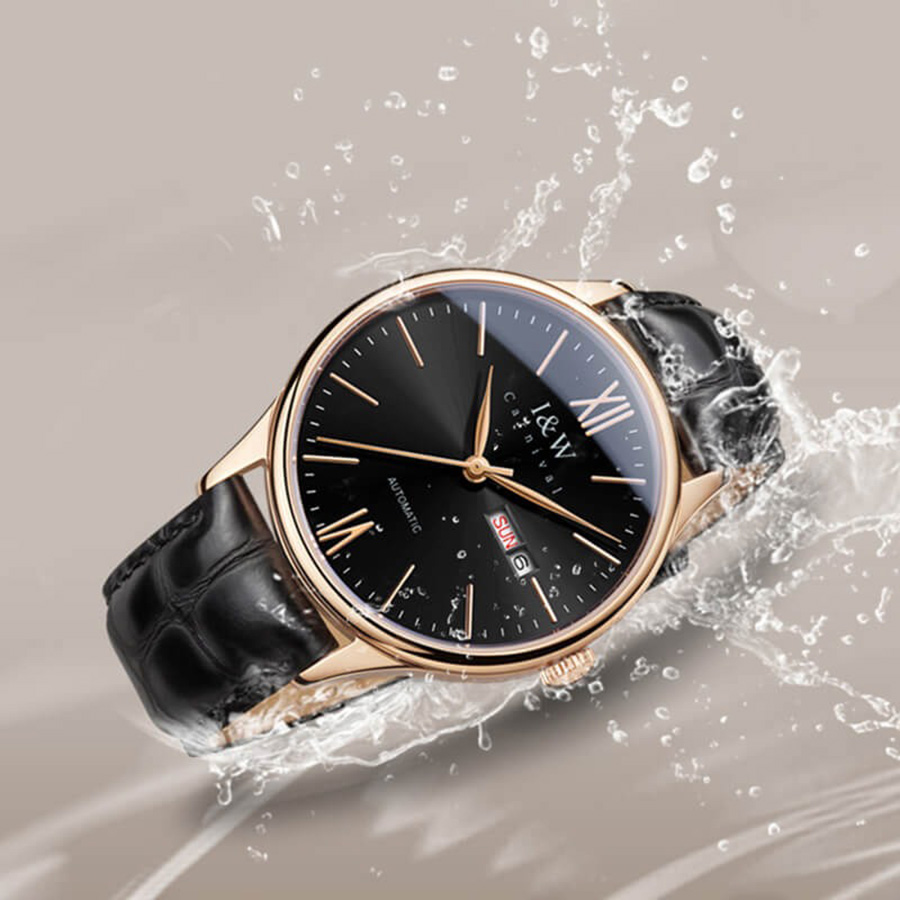 Đồng Hồ Nam I&W Carnival 529G3 Automatic Màu Đen