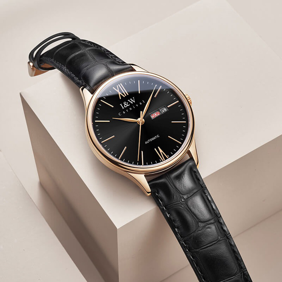 Đồng Hồ Nam I&W Carnival 529G3 Automatic Màu Đen