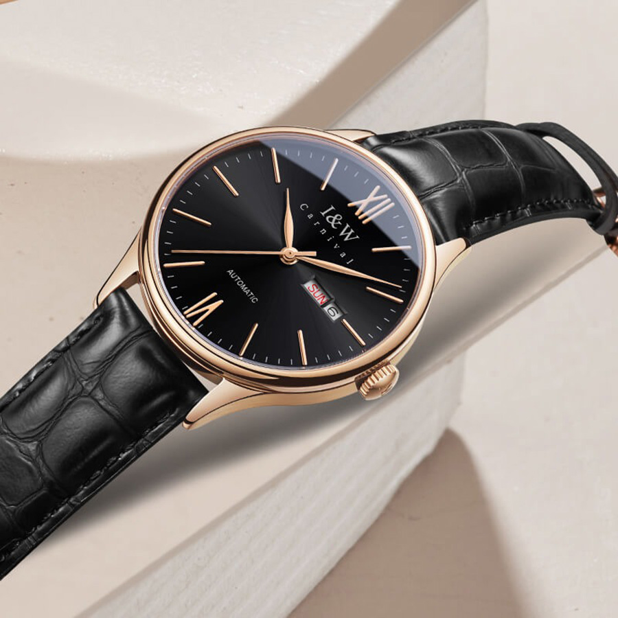 Đồng Hồ Nam I&W Carnival 529G3 Automatic Màu Đen