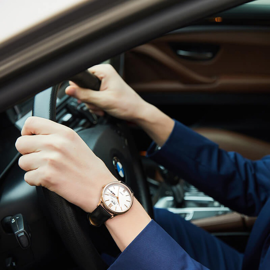 Đồng Hồ Nam I&W Carnival 529G1 Automatic Màu Đen Trắng