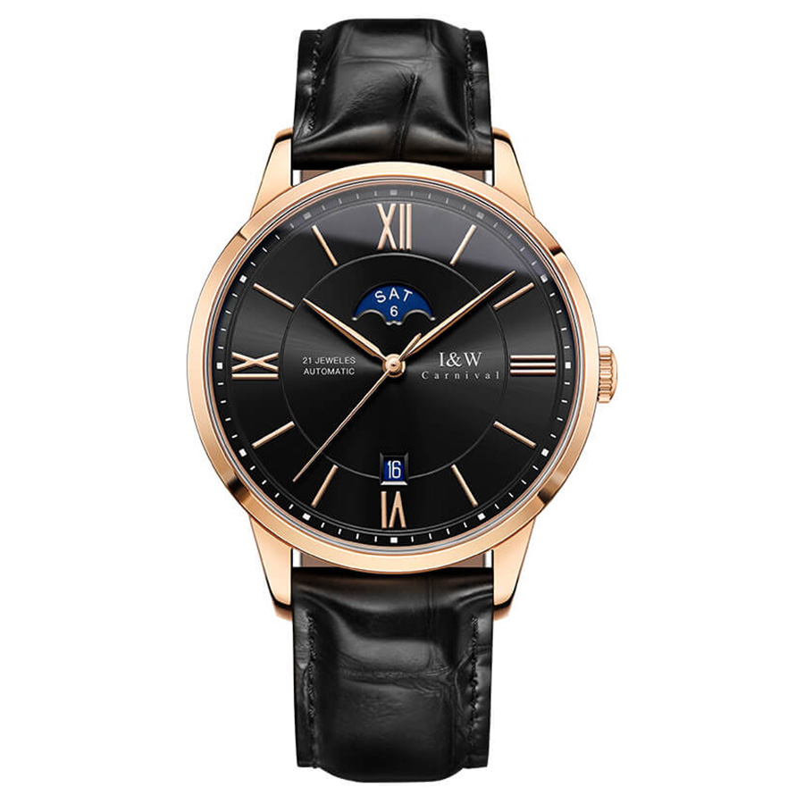 Đồng Hồ Nam I&W Carnival 528G3 Automatic Màu Đen