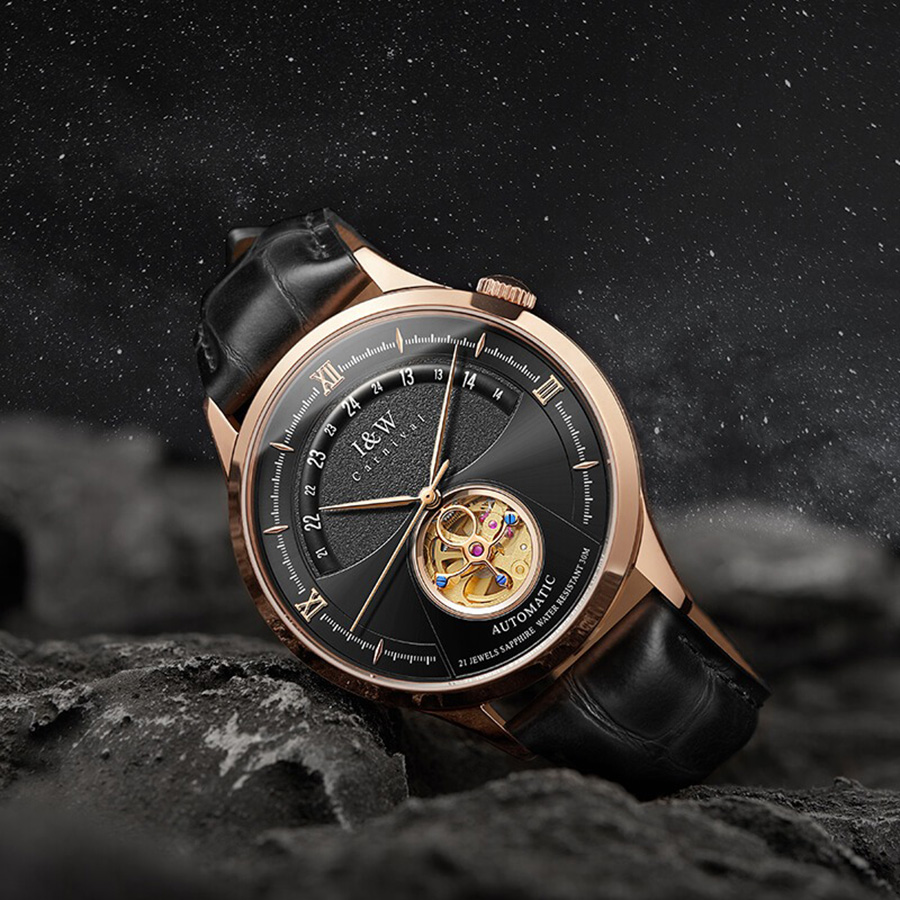 Đồng Hồ Nam I&W Carnival 525G3 Automatic Màu Đen