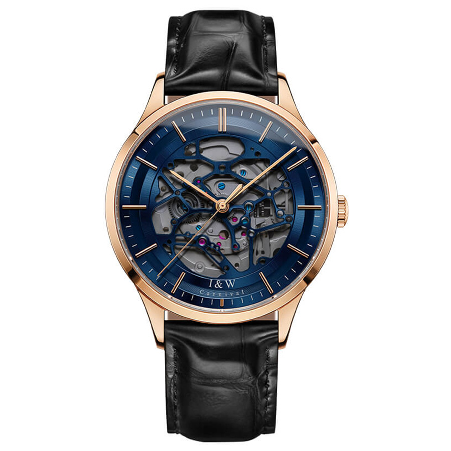 Đồng Hồ Nam I&W Carnival 524G1 Automatic Màu Xanh Đen