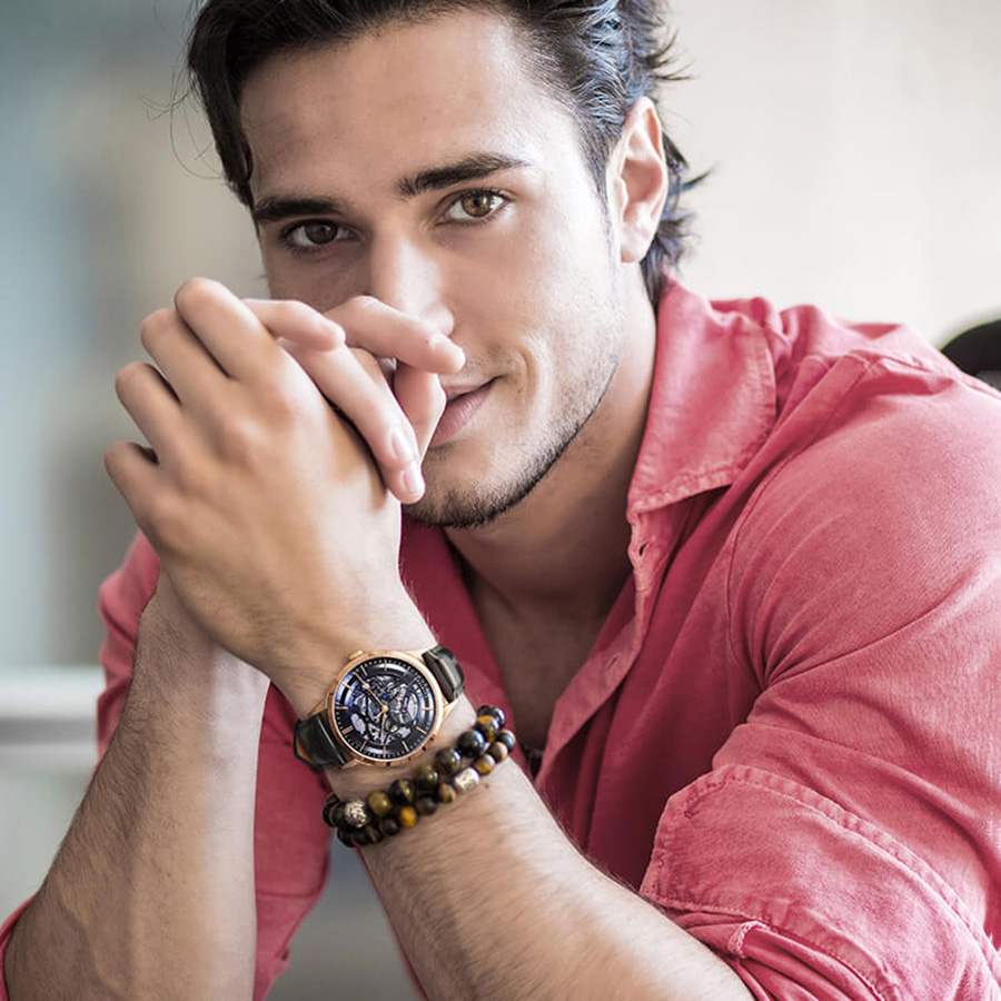 Đồng Hồ Nam I&W Carnival 524G1 Automatic Màu Xanh Đen