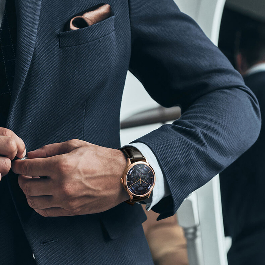 Đồng Hồ Nam I&W Carnival 524G1 Automatic Màu Xanh Đen