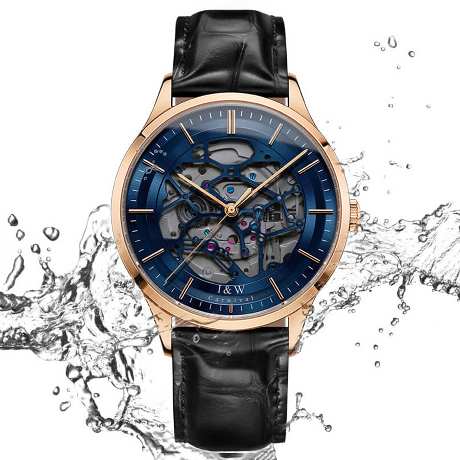 Đồng Hồ Nam I&W Carnival 524G1 Automatic Màu Xanh Đen