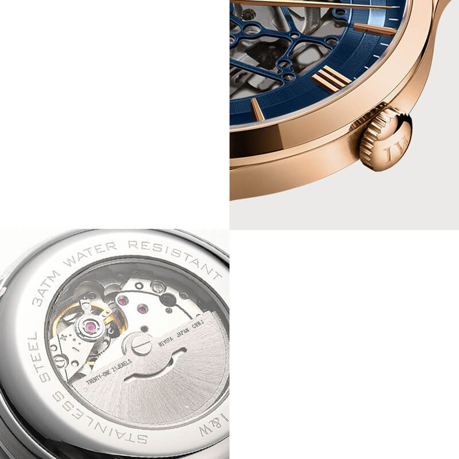 Đồng Hồ Nam I&W Carnival 523G1 Automatic Màu Xanh Đen