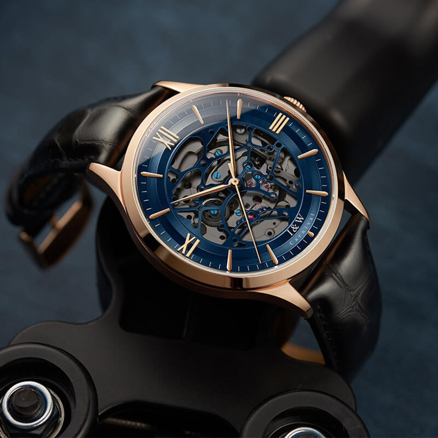 Đồng Hồ Nam I&W Carnival 523G1 Automatic Màu Xanh Đen