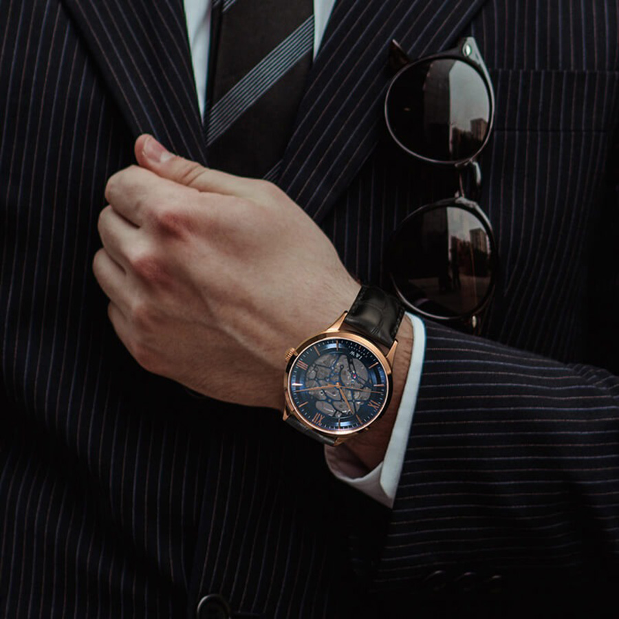 Đồng Hồ Nam I&W Carnival 523G1 Automatic Màu Xanh Đen