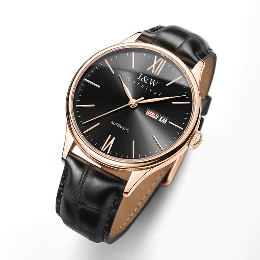 Đồng Hồ Nam I&W Carnival 516G3 Automatic Màu Đen