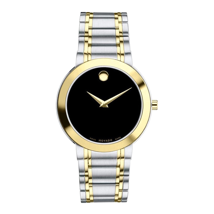 Đồng Hồ Nam Movado Stiri Two-Tone 0607278 Màu Đen Bạc