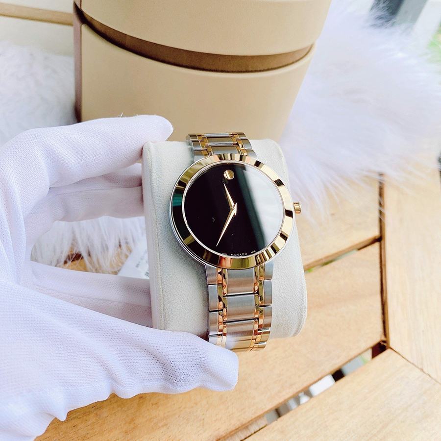 Đồng Hồ Nam Movado Stiri Two-Tone 0607278 Màu Đen Bạc