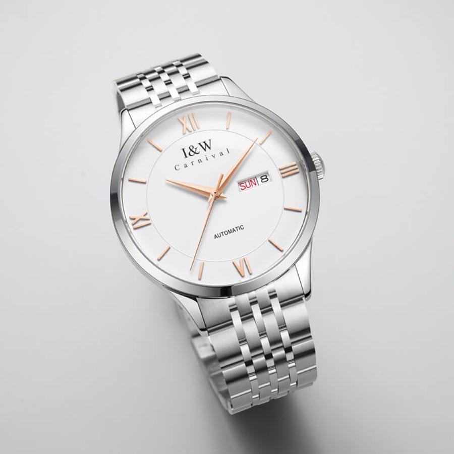 Đồng Hồ Nam I&W Carnival 510G8 Automatic Màu Bạc