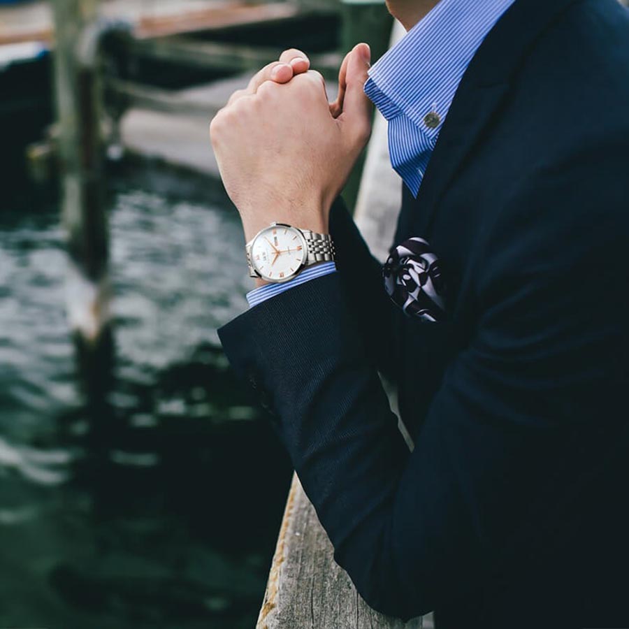 Đồng Hồ Nam I&W Carnival 510G8 Automatic Màu Bạc