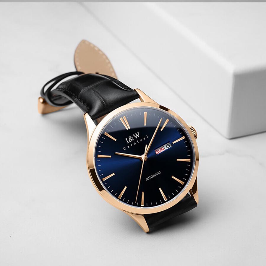 Đồng Hồ Nam I&W Carnival 509G2 Automatic Màu Vàng Đen