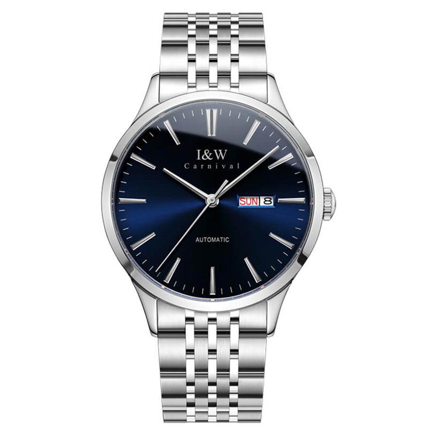 Đồng Hồ Nam I&W Carnival 509G13 Automatic Màu Xanh Bạc