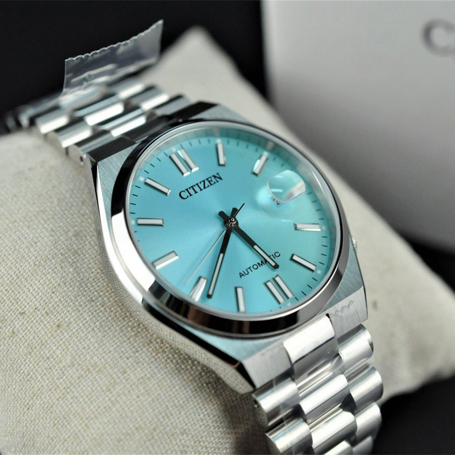 Đồng Hồ Nam Citizen Automatic Tsuyosa NJ0151-88M Màu Xanh Bạc