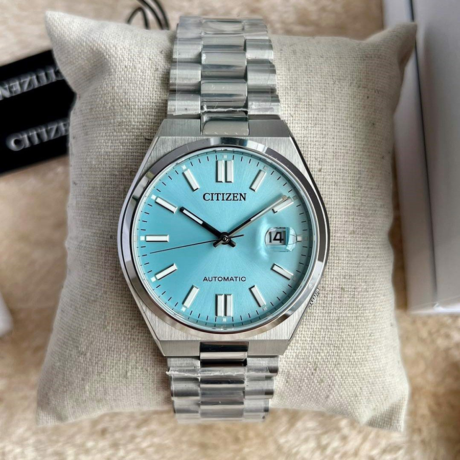 Đồng Hồ Nam Citizen Automatic Tsuyosa NJ0151-88M Màu Xanh Bạc