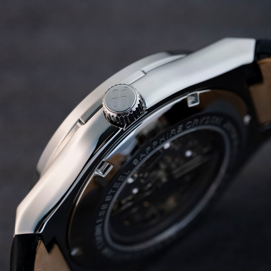 Đồng Hồ Nam SRWATCH Skeleton SG19193.4101 Màu Đen