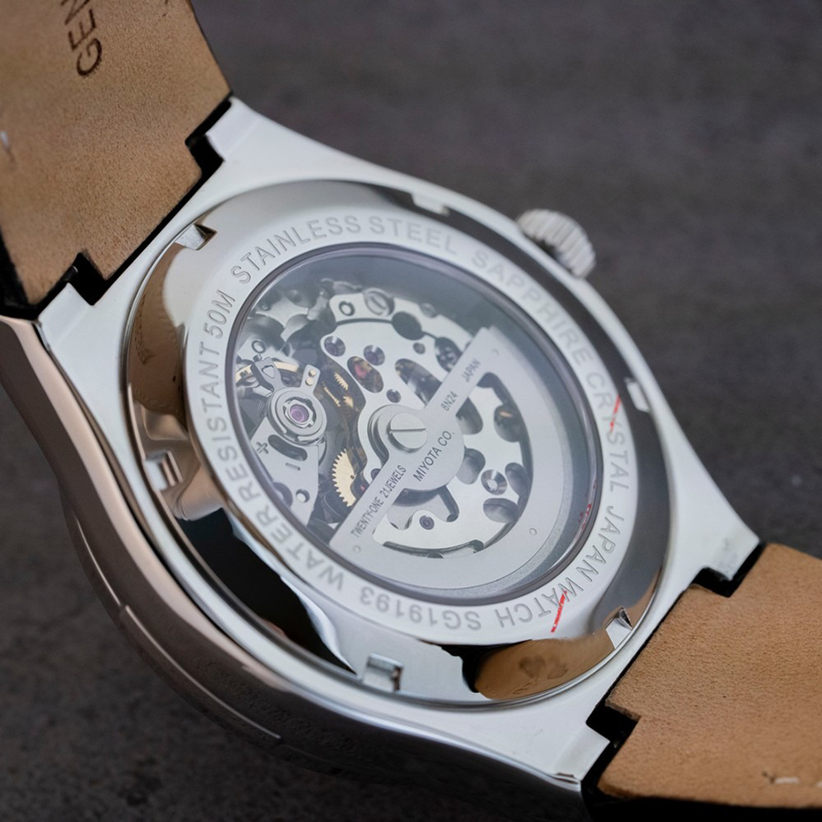 Đồng Hồ Nam SRWATCH Skeleton SG19193.4101 Màu Đen