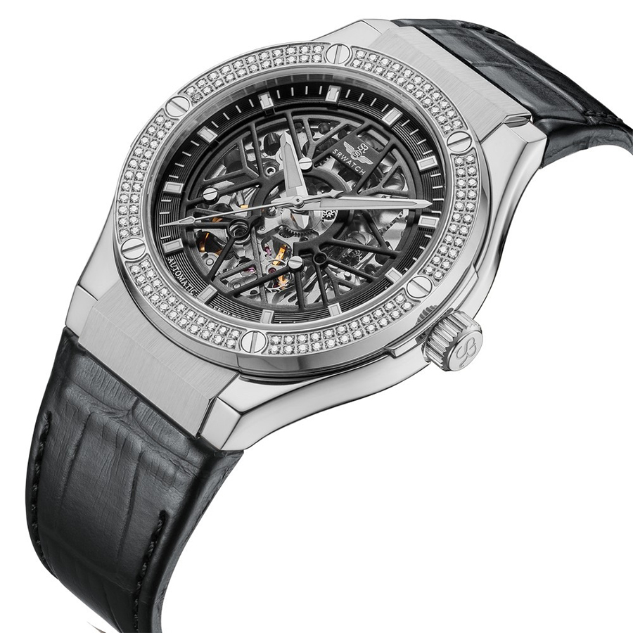 Đồng Hồ Nam SRWATCH Skeleton SG19193.4101 Màu Đen