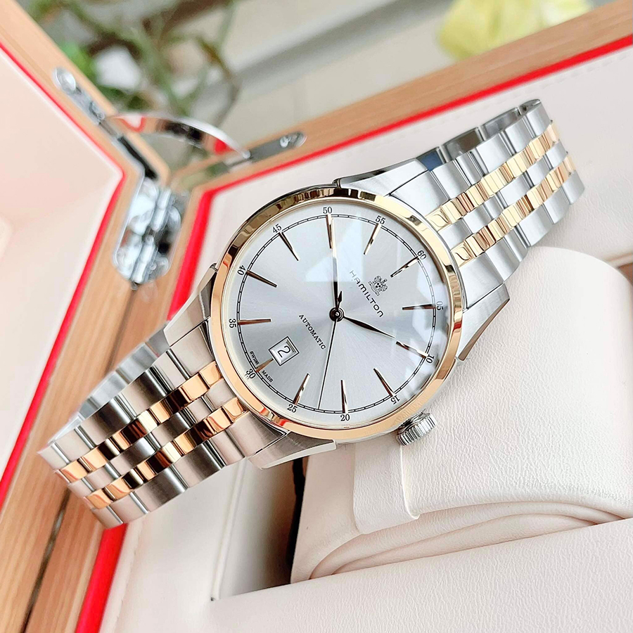 Đồng Hồ Nam Hamilton American Classic Spirit Of Liberty Auto H42425151 Màu Bạc Vàng Hồng