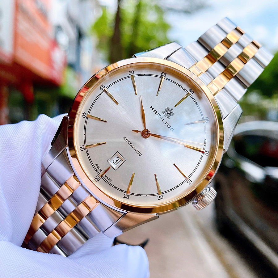 Đồng Hồ Nam Hamilton American Classic Spirit Of Liberty Auto H42425151 Màu Bạc Vàng Hồng