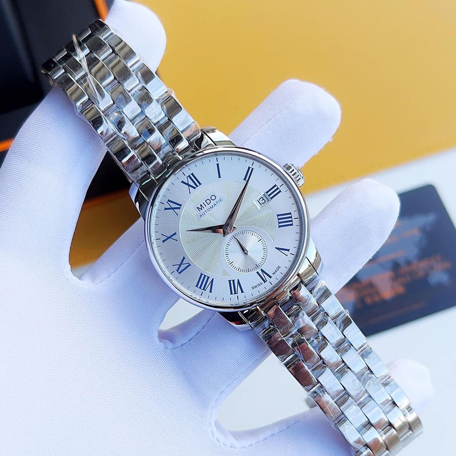 Đồng Hồ Nam Mido Baroncelli II Automatic M8608.4.21.1 Màu Bạc
