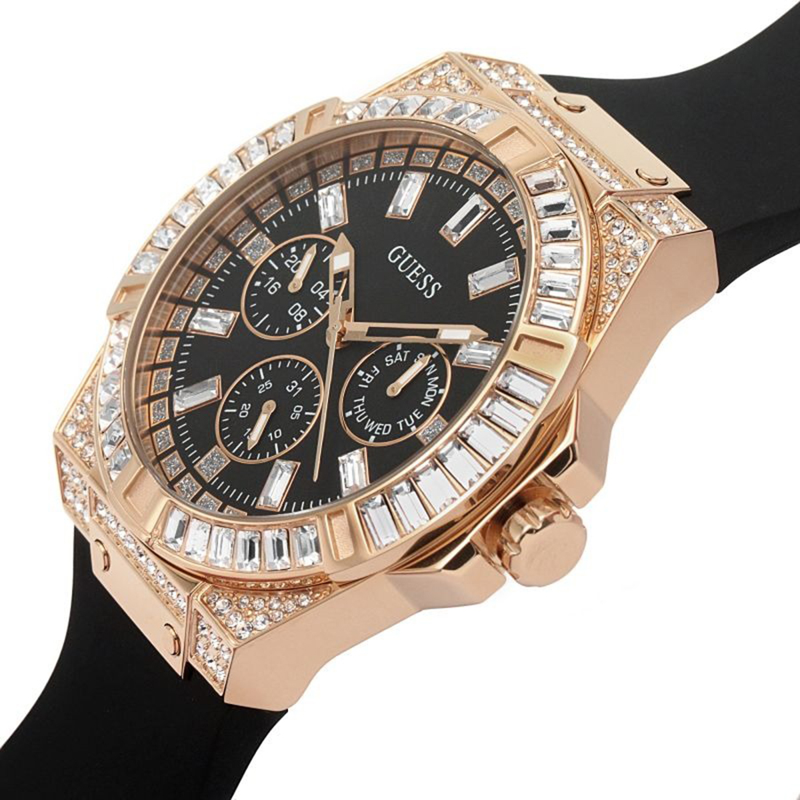 Đồng Hồ Unisex Guess GW0118L2 Dây Cao Su Màu Đen