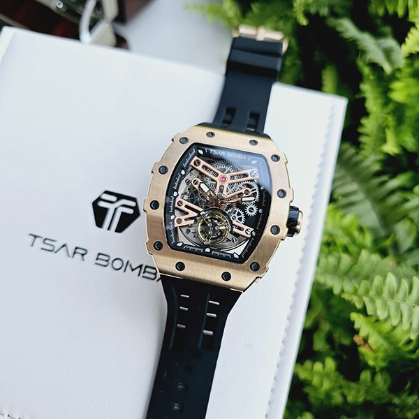 TSAR BOMBA TB8208A オレンジ 自動巻き サーボンバ 未使用品 TSAR 