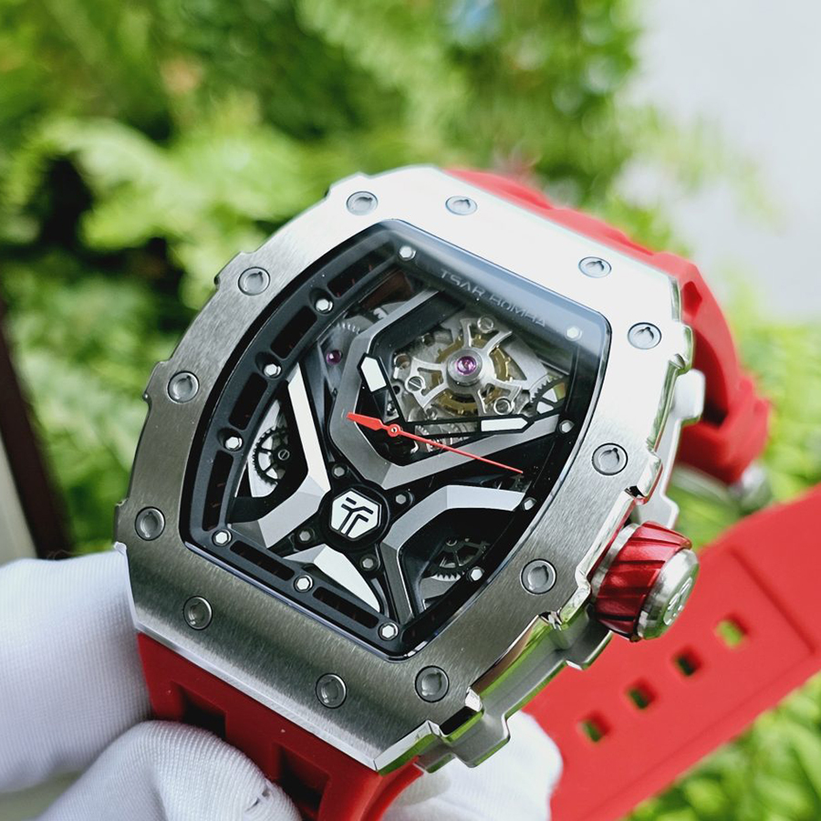 Đồng Hồ Nam Tsar Bomba Mechanical Waterproof TB8206A-SR Màu Đỏ