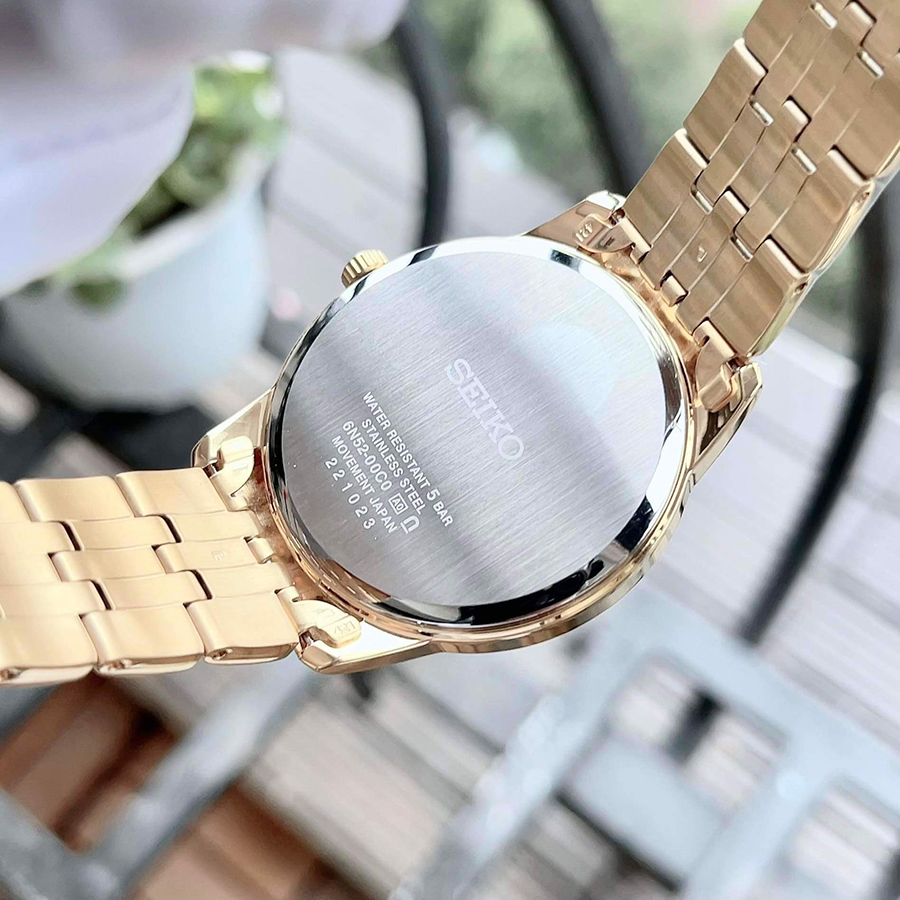 Đồng Hồ Nam Seiko Regular SUR404P1 Màu Vàng Gold
