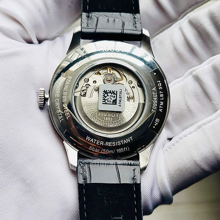 Đồng Hồ Nam Tissot Aurtomatic Chemin Des Tourelles Powermatic 80 T099.407.16.447.00 Màu Đen Bạc
