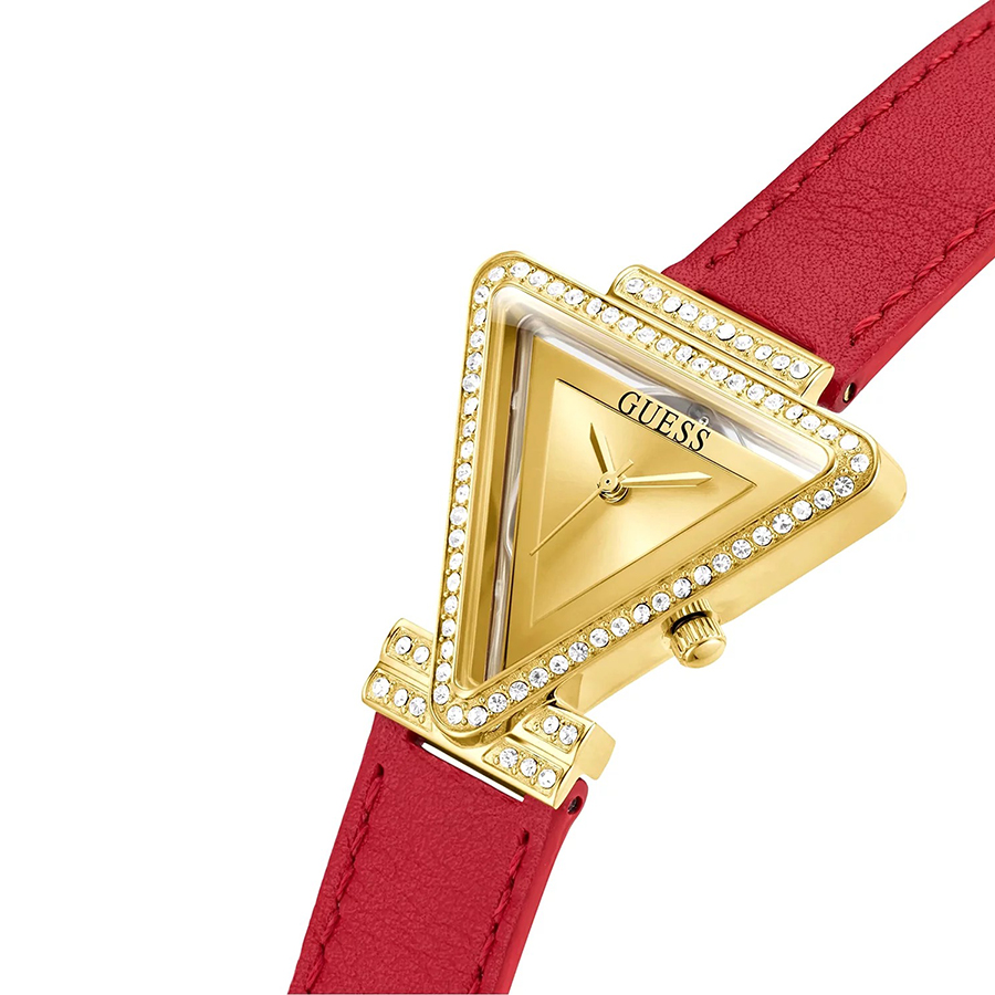 Đồng Hồ Nữ Guess GW0504L2 Quartz Gold Tone Màu Đỏ