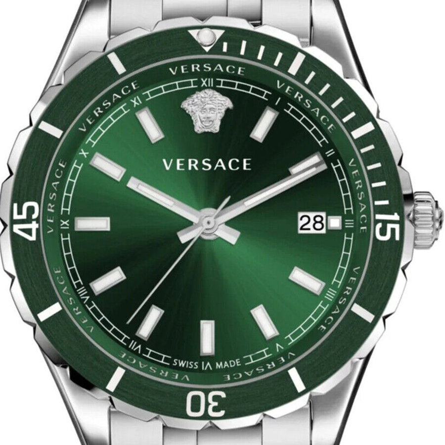Đồng Hồ Nam Versace Hellenyium Men's Watch VE3A01022 Màu Xanh Green
