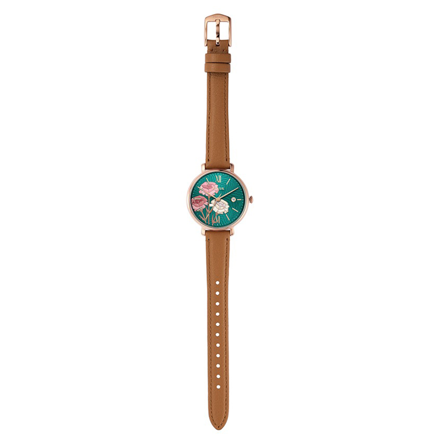Đồng Hồ Nữ Fossil Jacqueline Leather Watch ES5274 Màu Nâu