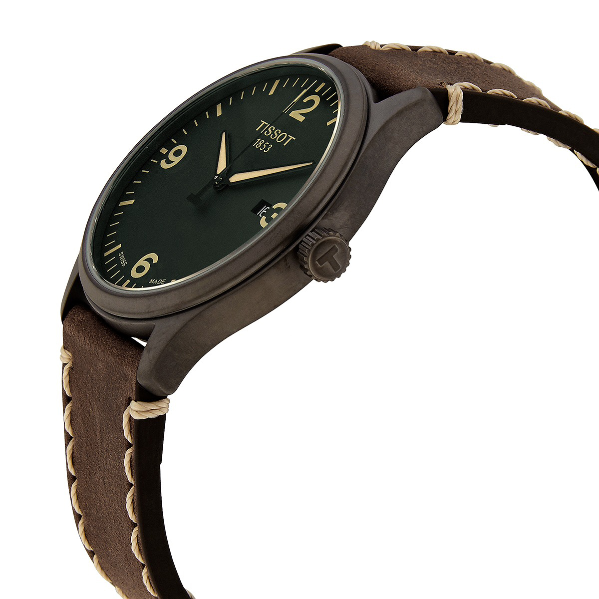 Đồng Hồ Nam Tissot Gent XL Quartz T137.410.16.041.00 Màu Nâu Xanh