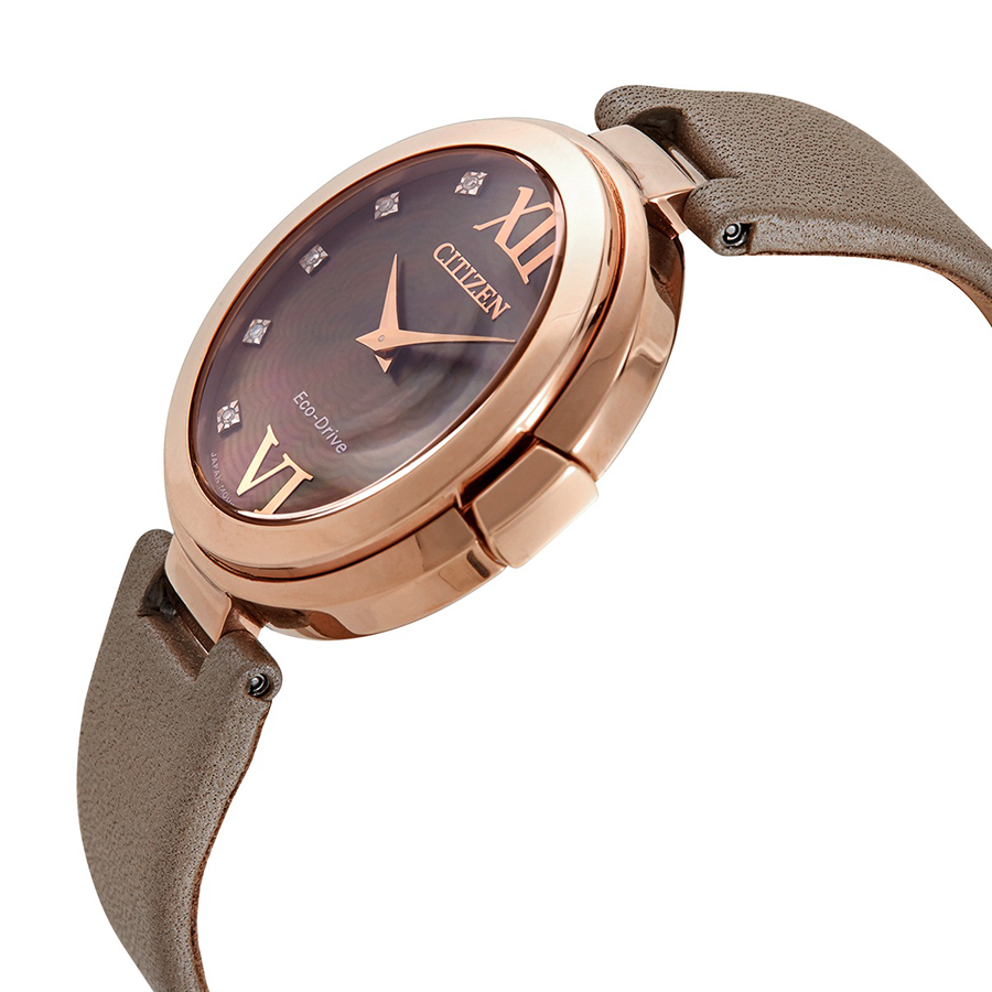 Đồng Hồ Nữ Citizen  Eco-Drive Capella Rose Gold EX1513-00Y Màu Nâu