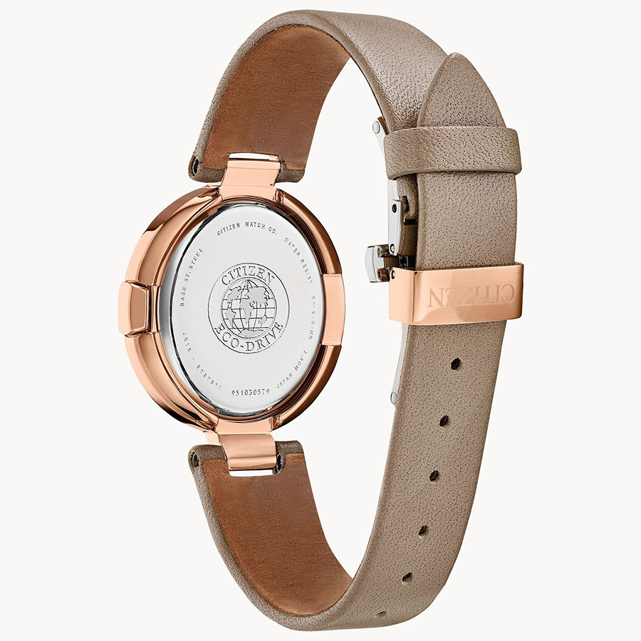 Đồng Hồ Nữ Citizen  Eco-Drive Capella Rose Gold EX1513-00Y Màu Nâu