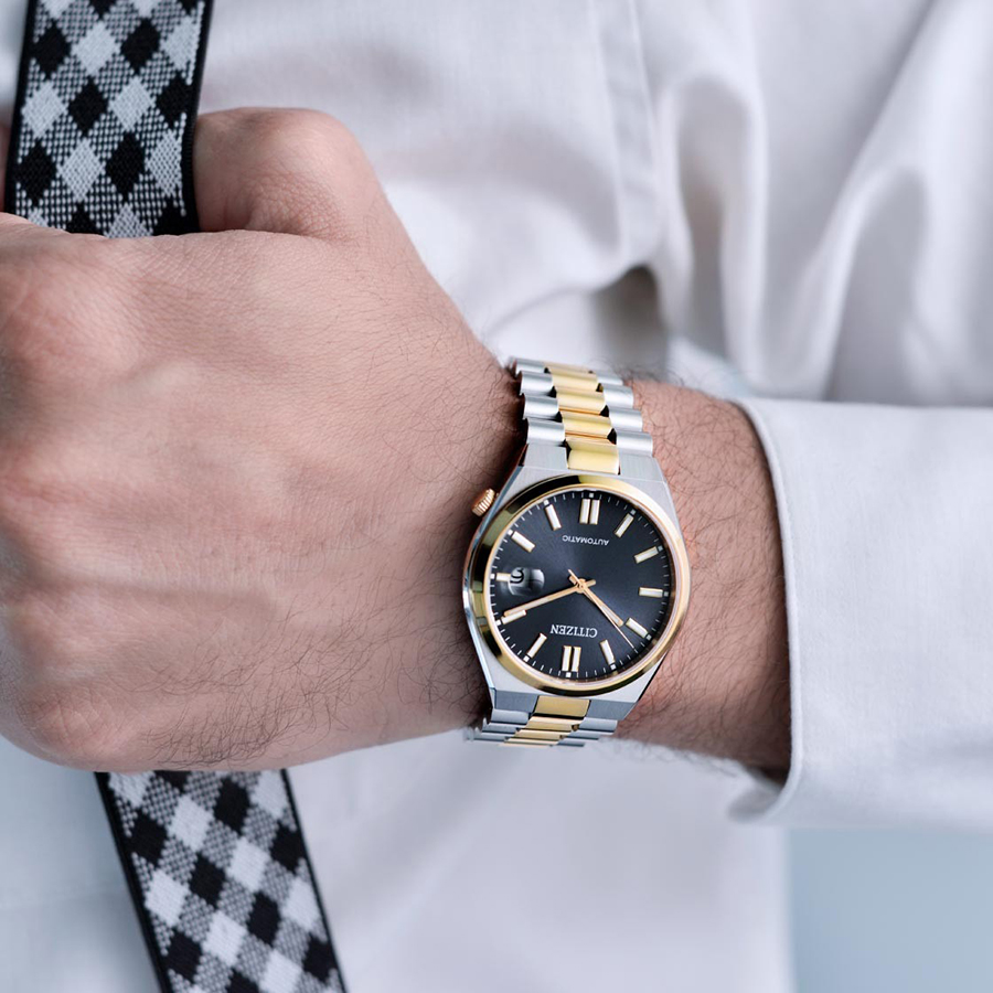 Đồng Hồ Nam Citizen Mechanical NJ0154-80H Màu Đen Vàng