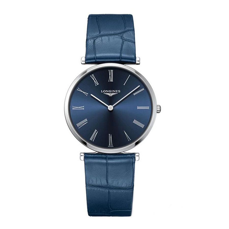 Đồng Hồ Nam Longines Quartz Silver Tone L4.755.4.94.2 Màu Xanh Navy