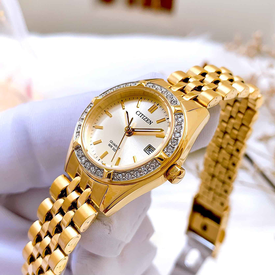 Đồng Hồ Nữ Citizen Gold Tone EU6062-50P Màu Vàng Gold