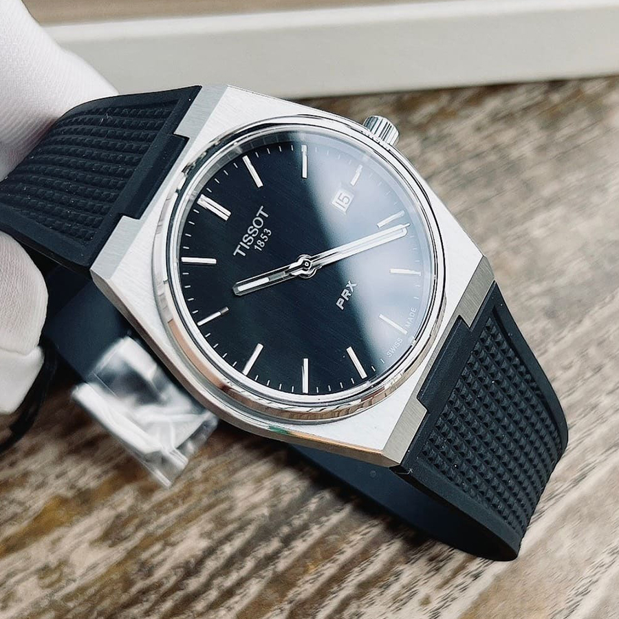 Đồng Hồ Nam Tissot PRX Màu Đen Bạc