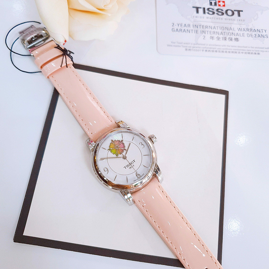 Đồng Hồ Nữ Tissot Lady Heart Flower T050.207.16.117.00 Màu Hồng